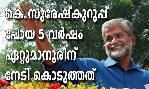 പോയ അഞ്ച് വര്‍ഷം ; ഏറ്റുമാനൂരിന്‍റെ നേട്ടങ്ങള്‍ അഡ്വ.കെ.സുരേഷ്കുറുപ്പിലൂടെ