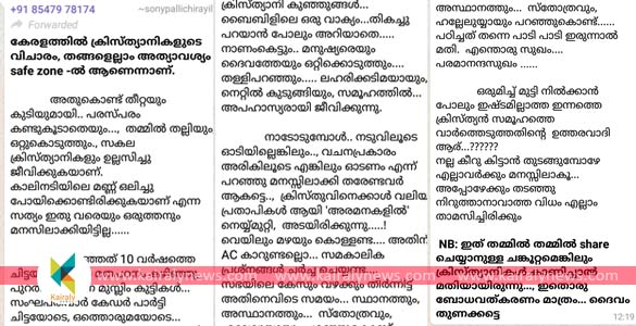 ''നാടോടുമ്പോൾ നടുവിലൂടെ ഓടണം, മനസിലാക്കി തരേണ്ടവർ 'അരമനകളിൽ' നെയ്യ്മുറ്റി, അടയിരിക്കുന്നു...''; പോസ്റ്റ് വൈറലാകുന്നു