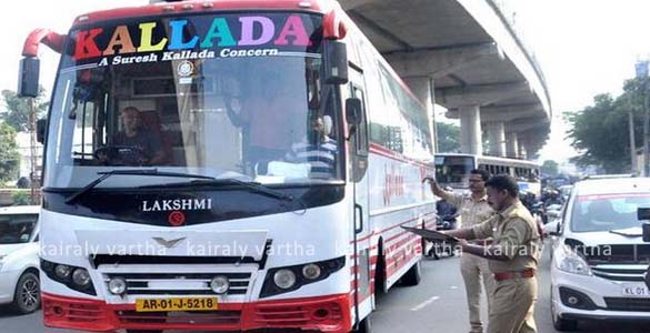 അന്തർസംസ്ഥാന സ്വകാര്യ ബസ് പണിമുടക്ക് പിൻവലിച്ചു; മോട്ടോർ വാഹനവകുപ്പ് പരിശോധന തുടരും