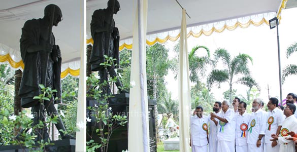 മഹാത്മാവിന്‍റെ സ്മരണയില്‍ മാന്നാനം കെ.ഇ. സ്‌കൂളില്‍ ഗാന്ധി സ്മൃതി അനാച്ഛാദനം ചെയ്തു