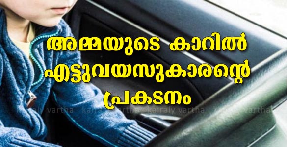 അമ്മയുടെ കാര്‍ മോഷ്ടിച്ച്‌ എട്ടുവയസുകാരന്‍ പാഞ്ഞത് 140 കിലോമീറ്റര്‍ വേഗതയില്‍