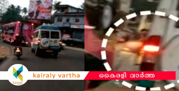 ടൂറിസ്റ്റ് ബസിനെ മറികടക്കാൻ ശ്രമിച്ചു; ആംബുലൻസ് ഡ്രൈവര്‍ക്ക് ബസ് ജീവനക്കാരുടെ മര്‍ദ്ദനം