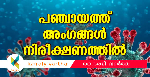 കൊറോണ: തൃശൂരിൽ രോഗിയുമായി ഇടപെട്ട പഞ്ചായത്ത് അംഗങ്ങൾ നിരീക്ഷണത്തിൽ