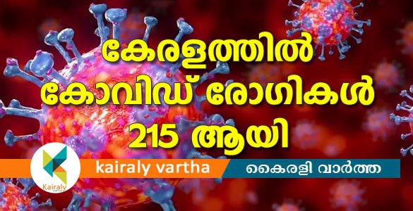 സംസ്ഥാനത്ത് ഇന്ന് 7 പേർക്ക് കൂടി കോവിഡ് സ്ഥിരീകരിച്ചു; രോഗികളുടെ എണ്ണം 215 ആയി