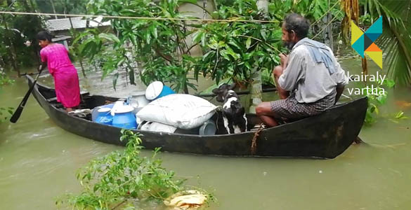 മീനച്ചിലാറ്റില്‍ ജലനിരപ്പ് താഴ്ന്നുതുടങ്ങി; കോട്ടയം ജില്ലയില്‍ ദുരിതം തുടരുന്നു