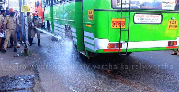 തലയിലൂടെ ബസ് കയറിയിറങ്ങി യുവാവിന് ദാരുണാന്ത്യം; സംഭവംകോട്ടയം മാർക്കറ്റ് റോഡിൽ