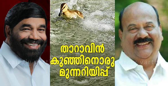 'അവിടെ നീര്‍നായയും ചീങ്കണ്ണിയും ഉണ്ട്'; "താറാവിന്‍കുഞ്ഞിന്" മുന്നറിയിപ്പുമായി വാസവന്‍