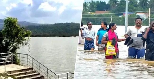 ആ​ന്ധ്ര​യി​ലെ ഏ​റ്റ​വും വ​ലി​യ ജ​ല​സം​ഭ​ര​ണി​യി​ൽ വി​ള്ള​ൽ; 20 ഗ്രാ​മ​ങ്ങ​ൾ ഒ​ഴി​പ്പി​ച്ചു