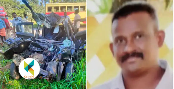 കെഎസ്ആർടിസി ബസിലേക്ക് കാര്‍ ഇടിച്ചുകയറി: ഒരാള്‍ മരിച്ചു; 12 പേര്‍ക്ക് പരിക്ക്