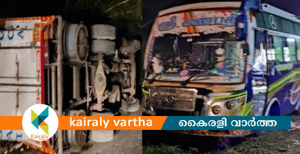 കൊല്ലത്ത് വാഹനാപകടം: നാല് മത്സ്യ തൊഴിലാളികൾ മരിച്ചു; 22 പേർക്ക് പരിക്ക്