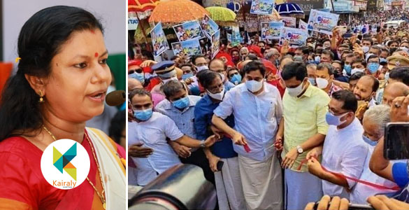 'മി(നി)സ്റ്റർ മരുമകന് എതിരെ കേസെടുക്കണം'; ഉദ്ഘാടനത്തിലെ ആൾക്കൂട്ടത്തിനെതിരെ ബിന്ദു കൃഷ്ണ