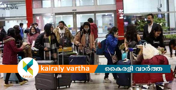 യു​ക്രെ​യ്‌​നി​ല്‍ നി​ന്നും മൂ​ന്നാ​മ​ത്തെ വി​മാ​നം ഡ​ല്‍​ഹി​യി​ലെ​ത്തി; 240 പേ​രിൽ 25 മലയാളികൾ