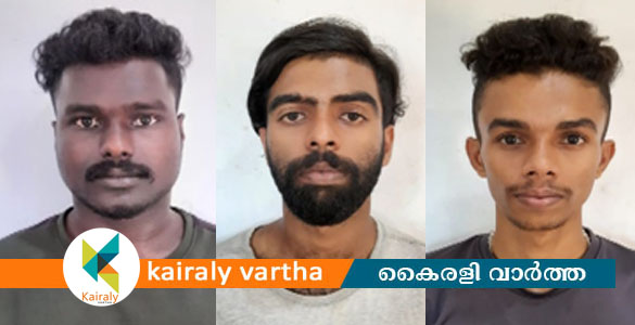 വിദ്യാര്‍ഥികള്‍ക്ക് കഞ്ചാവ് വില്‍ക്കുന്നതിനിടെ മൂന്ന് യുവാക്കള്‍ അറസ്റ്റിൽ