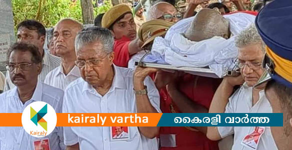 സാഗരം സാക്ഷിയായി കോടിയേരി യാത്രയായി; ജനസാഗരത്തിനൊപ്പം വിങ്ങിപ്പൊട്ടി പിണറായിയും