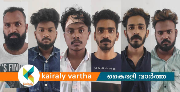 ഹോട്ടൽ ജീവനക്കാരനെ കൊലപ്പെടുത്താൻ ശ്രമം: 6 കൊല്ലം സ്വദേശികള്‍ അറസ്റ്റിൽ