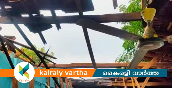 പാലക്കാട് സ്‌കൂളിൻ്റെ മേല്‍ക്കൂര തകര്‍ന്ന് വിദ്യാര്‍ഥിയ്ക്കും അധ്യാപികയ്ക്കും പരിക്ക്