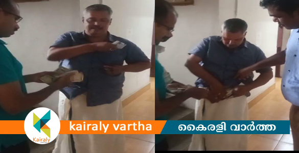 എക്സൈസ് ഇൻസ്‌പെക്ടർക്ക് മാസപ്പടി: 1 ലക്ഷം രൂപയുമായി കള്ള് ഷാപ്പുടമ പിടിയിൽ