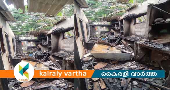 മണർകാട് വീടിന് തീ പിടിച്ചു; ഭാഗീകമായി കത്തി നശിച്ചു