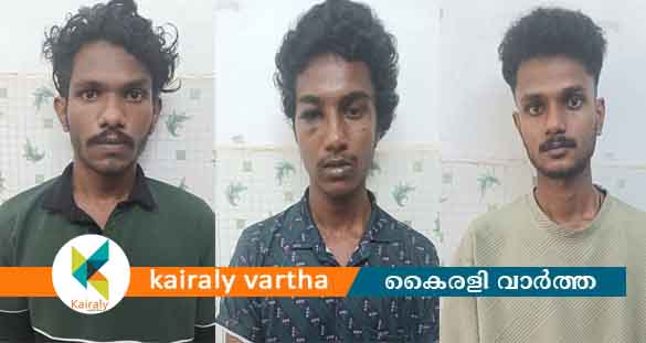 അന്യസംസ്ഥാന സ്വദേശിയെ ആക്രമിച്ച കേസിൽ മൂന്നുപേർ അറസ്റ്റിൽ