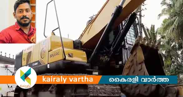 അര്‍ജുന്‍ ദൗത്യം: നദിയില്‍ തിരച്ചിലിനായി ബൂം എക്സവേറ്റര്‍