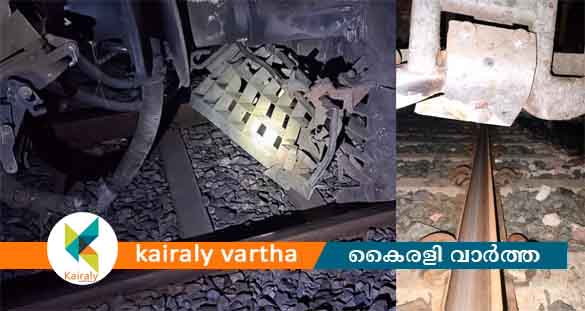 പാറക്കല്ലിൽ തട്ടി; സബർമതി എക്സ്പ്രസിന്‍റെ 20 കോച്ചുകൾ പാളം തെറ്റി