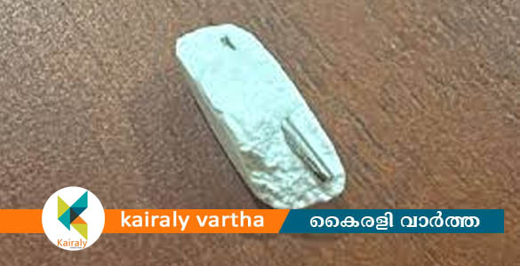 മണ്ണാർക്കാട് ഹെൽത്ത് സെന്‍ററിൽ നിന്ന് ലഭിച്ച പാരസെറ്റമോളില്‍ കമ്പി കഷ്ണം