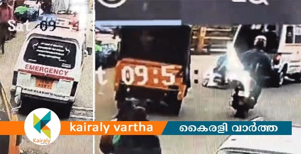 തമിഴ്നാട്ടിൽ ഓടിക്കൊണ്ടിരുന്ന ആംബുലൻസിൽ‌ നിന്നും രോഗി റോഡിലേക്ക് തെറിച്ചു വീണു