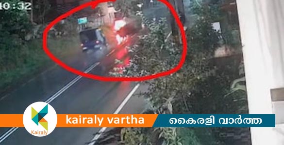 കൊല്ലത്ത് കാട്ടുപോത്ത് കുറുകെ ചാടി വാഹനാപകടം; കുട്ടികളടക്കം 5 പേർക്ക് പരിക്ക്