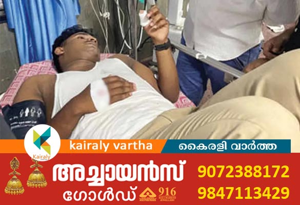 കോട്ടയത്ത് ചികിത്സയിലിരിക്കെ രോഗി അക്രമാസക്തനായി; പിടിച്ചു മാറ്റാനെത്തിയ പോലീസുകാരന് കുത്തേറ്റു