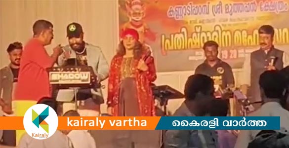 കണ്ണൂരിൽ ക്ഷേത്രോത്സവത്തിനിടെ ഗണഗീതം പാടി; സിപിഎം പ്രവർത്തകർ ഇടപെട്ട് നിർത്തിവെപ്പിച്ചു