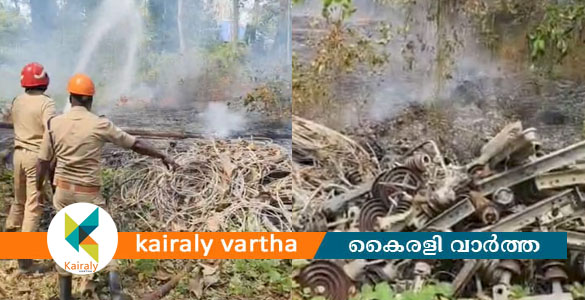 ഏറ്റുമാനൂരിൽ അഗ്നിബാധ: തീ പടർന്നത് ഫയർ സ്റ്റേഷന് കണ്ടെത്തിയ സ്ഥലത്തിന് സമീപം