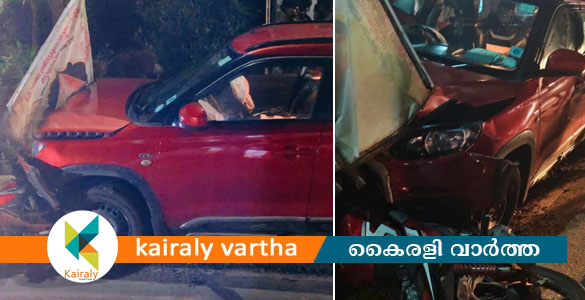 കൂരോപ്പടയിൽ വാഹനങ്ങളുടെ കൂട്ടയിടി; 5 പേർക്ക് പരിക്ക്; രക്ഷപെട്ടവരില്&zwj; നവവരനും വധുവും
