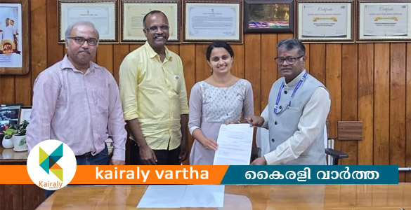 എം.ജി. സര്&zwj;വകലാശാലാ ഗവേഷകയ്ക്ക് ദേശീയ ഫെലോഷിപ്പ്