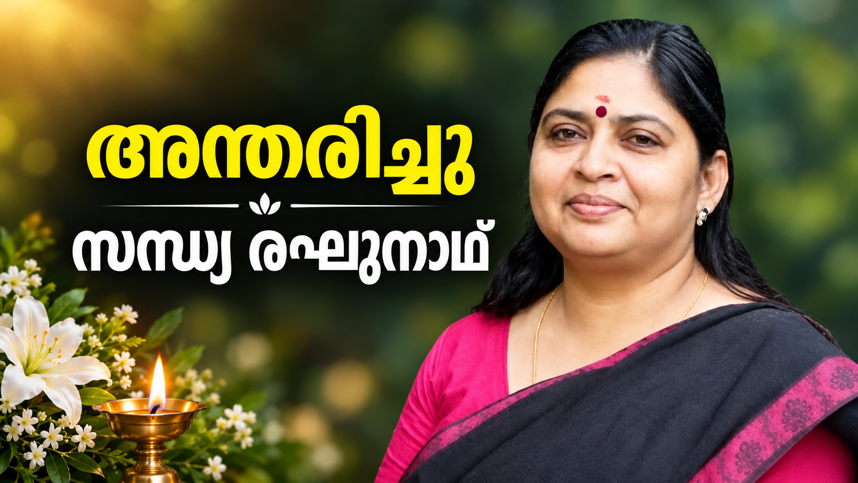 ഏറ്റുമാനൂർ കിഴക്കേനട വൈഷ്ണവത്തിൽ രഘുനാഥൻനായരുടെ ഭാര്യ സന്ധ്യ അന്തരിച്ചു